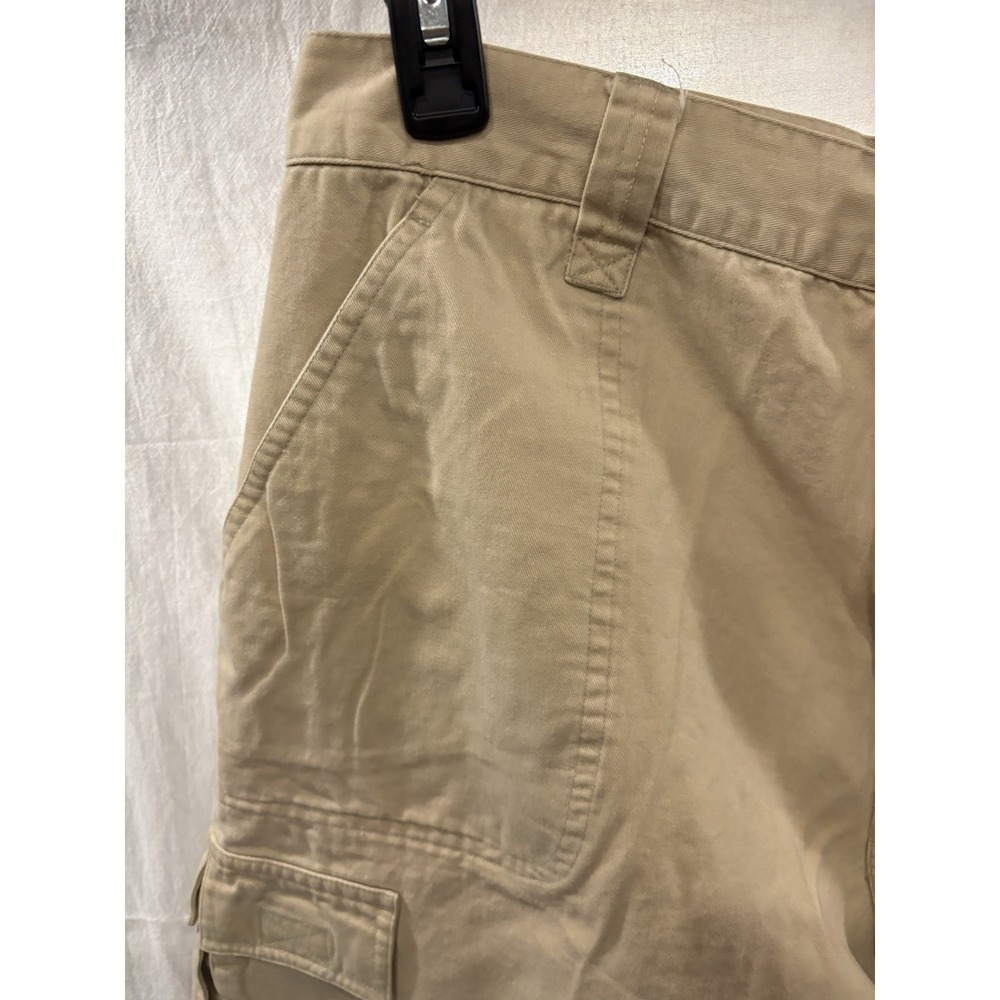Vintage Stanley & Jo Jo Men's Cargo Shorts Size 36 Khaki 100% Cotton Y2K - Picture 4 of 11